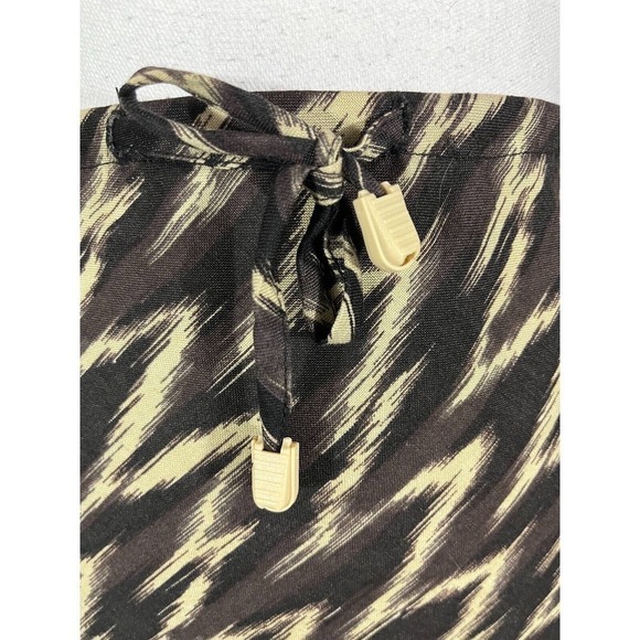 Sherry Taylor skirt size Small Brown Khaki Bias Knee A Line Church Career Casual - Picture 3 of 9